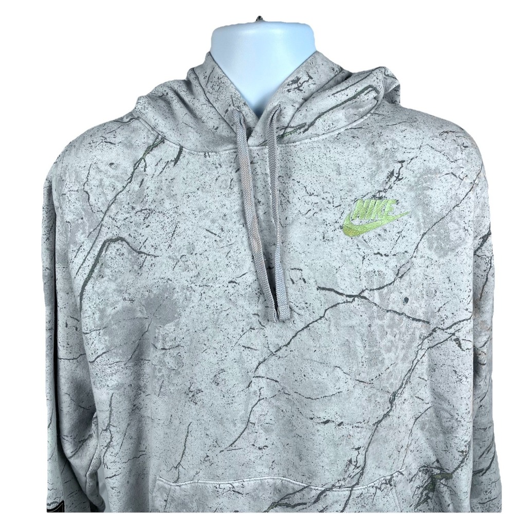 Nike Marble Y2K Vintage‎ Hoodie Sweatshirt Streetwear Athletic Pullover XXL